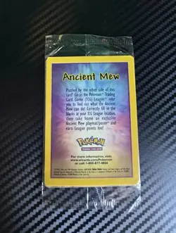 Ancient Mew Pokemon sealed Movie Promo Double Holo Foil Rare 1999-2000 Card - Image 2