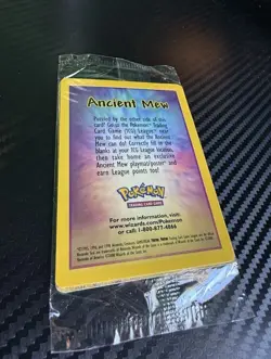 Ancient Mew Pokemon sealed Movie Promo Double Holo Foil Rare 1999-2000 Card - Image 3