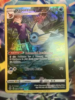 🔥Pokemon Vaporeon TG02/TG30 Brilliant Stars Sword & Shield. Investment Card. - Image 1