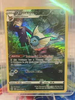 🔥Pokemon Vaporeon TG02/TG30 Brilliant Stars Sword & Shield. Investment Card. - Image 3