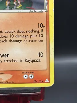 Rayquaza 26/110 Delta Species Non Holo Rare EX Holon Phantoms Pokemon Card - MP - Image 4