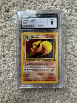 Pokemon TCG Flareon Jungle Holo Card 3/64 Unlimited Rare, Mint Condition (9) - Image 1