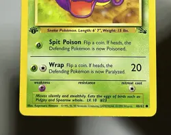Ekans 46/62 (LP) 1st Edition Common Fossil Set 1996 WOTC Pokemon Card - Image 4