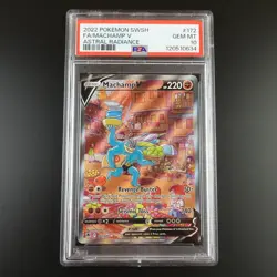 PSA 10 Machamp V 172/189 Astral Radiance Holo Graded Pokemon Card - Image 1