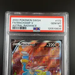 PSA 10 Machamp V 172/189 Astral Radiance Holo Graded Pokemon Card - Image 2