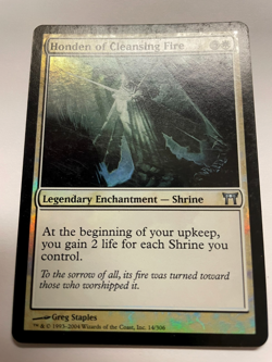 MTG cards honden Of Cleansing fire This is a foil card Very beautiful card Look - Image 1
