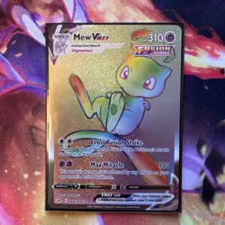 Mew VMAX 268/264 Fusion Strike Full Art Rainbow Secret Rare Holo Pokemon Card NM - Image 1