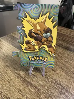 Pokemon Topps Series 2 Die Cut Alakazam 65 2000 TV Animation Collectible Card - Image 1