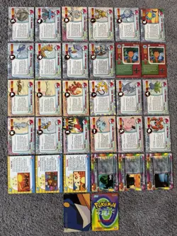 1999 Topps Pokemon TV Animation Edition Lot Of 32 Cards 14 Holo Foil Black Logo - Image 2