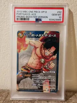 PSA 10 Portgas D Ace OP12 52 - One Piece Miracle Battle Carddass Card POP 3 - Image 3
