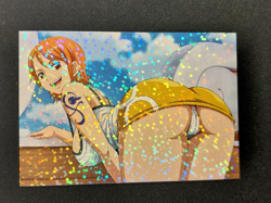 Nami Goddess Story Doujin HoloFoil Waifu Trading Card One Piece - Image 1