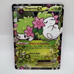 Pokemon TCG Shaymin EX Black Star Promo Card XY148 Holo MP - Image 1