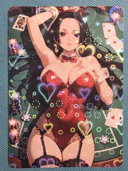 Waifu Card - Bunny Boa Hancock Goddess ACG Custom DIY Fan Art Card - Image 1
