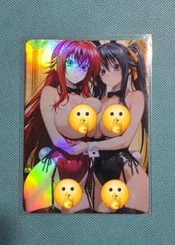 Spicy Waifu Card - Rias, Akeno- Goddess ACG Custom DIY Fan Art Card NSFW - Image 1
