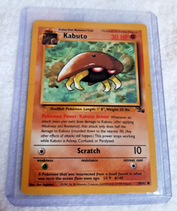 Kabuto Common Fossil Non Holo 50/62 Pokemon Card TCG Trading Card Game - Image 1