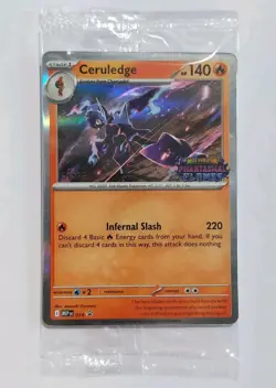 Phantasmal Flames STAFF Sealed Promo Pack - 4 Cards Pokemon TCG Mega Evolution - Image 5
