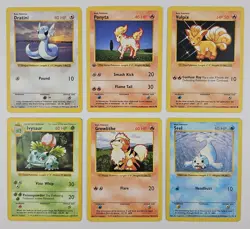 1st Edition Shadowless Pokemon Card 100% Vintage WOTC (6) - READ DESCRIPTION! - Image 1