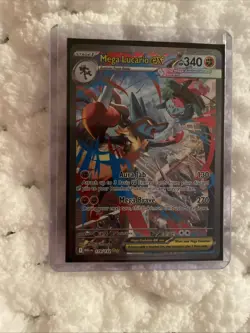 Mega Lucario EX 179/132 Full Art Mint Condition Beautiful Card Pokemon - Image 2