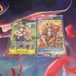 Two Monkey D Luffy promos One Piece Card English NM - Image 1