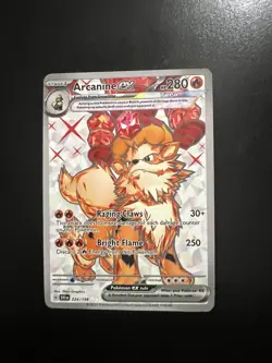 Pokemon TCG Arcanine EX Card 224/198 SV01 Scarlet & Violet Base Set - Image 1