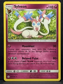 Pokemon TCG Sylveon Card 155/236 Sm-Cosmic Eclipse Regular LP - Image 1