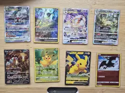 Pokemon Card Lot of 8 Cards - Charizard, Leafeon, Deoxys, Mew, Darkrai, Pikachu - Image 1