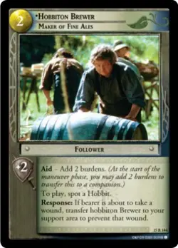 LOTR TCG HUNTERS Hobbiton Brewer 15R146 LP/NM a top shelf card - Image 1