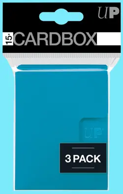 Ultra Pro Light Blue 15+ Deck Box 3-Pack Cube Draft Packs Card Storage ccg case - Image 1