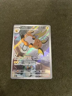 Pokemon TCG Raichu Holo 211/193 Illustration Card Paldea Evolved Near Mint - Image 2