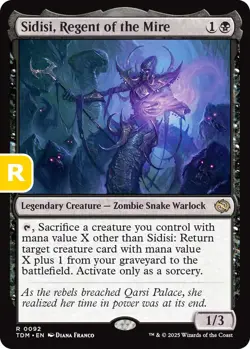 MTG Sidisi Regent of the Mire Dragonstorm R Legendary Creature Zombie Warlock NM - Image 1