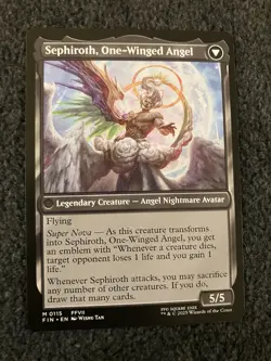 Magic The Gathering MTG - Sephiroth, Fabled SOLDIER - Final Fantasy - Image 2