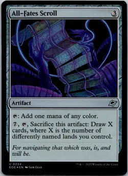 MTG Foil-All-Fates Scroll-Edge of Eternities #234 - Image 1