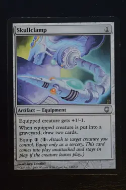 Magic The Gathering MTG SKULLCLAMP Darksteel LP Lightly Played - Image 1