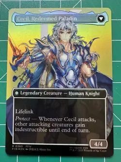 Cecil, Dark Knight (Borderless) #380 (Foil) (NM) Final Fantasy FIN Magic MTG - Image 2