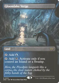 MTG Gloomlake Verge (0331) *Non-Foil* Borderless Duskmourn MT/NM Free Ship - Image 1