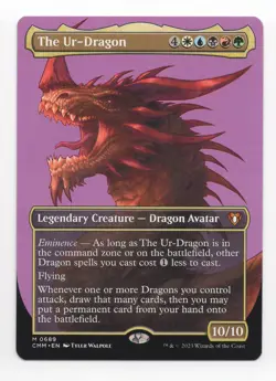 MTG: Magic Commander Masters - The Ur-Dragon (Borderless) - Image 1