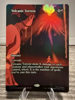 Volcanic Torrent Borderless Foil 0037 MTG Magic Avatar: The Last Airbender - Image 1