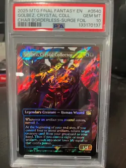 4912 Golbez Crystal Collector 2025 MTG Final Fantasy #0540 Surge Foil PSA 10 - Image 1