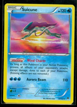 Pokemon SUICUNE 30/122 - XY BREAKpoint - RARE HOLO - MINT - Image 1