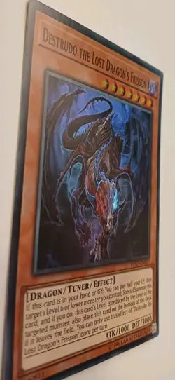 Destrudo The Lost Dragon's Frisson Super Rare OP07-EN007 NM Yu-Gi-Oh! TCG - Image 2