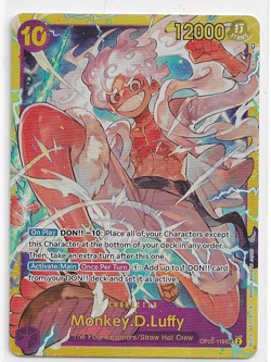 ONE PIECE CARD GAME MONKEY.D.LUFFY OP05-119 SEC SECRET RARE (ENGLISH) - Image 1