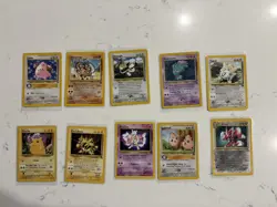 Lot of 10 Vintage Pokemon Black Star Promo Cards Near Mint/ Light Play Lot #25 - Image 1