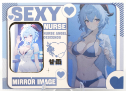 Ganyu - Sexy Nurse - Genshin Impact - Goddess Story Anime Waifu Trading Card - Image 2