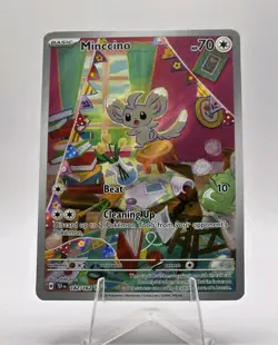 Minccino 182/162 SV05: Temporal Forces Holo Pokemon TCG Card Full Art - Image 1
