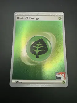 Leaf Grass Energy Cosmo Holo SVE 001 Pokemon 151 Prize Pack Series Cards - NM - Image 4