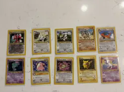 Lot of 10 Vintage Pokemon Black Star Promo Cards Near Mint/ Light Play Lot #24 - Image 1