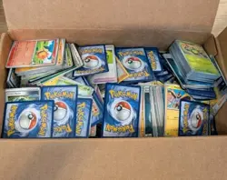 500 Pokemon Card Lot + 50 Holo, Rares, Reverse Foils - Gift Box Bulk Collection - Image 1