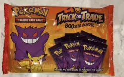 Pokemon Halloween Cards Trick or Treat BOOster Pack Bag 40 mini 3 card packs - Image 1