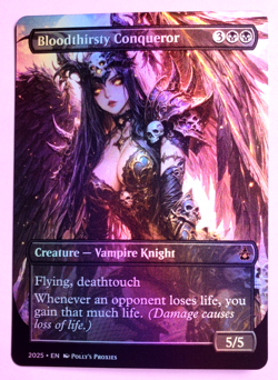 Bloodthirsty Conqueror FOIL Proxy Playtest Card with Custom Anime Art Design - Image 4
