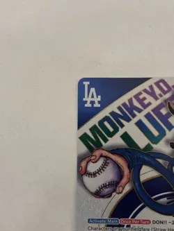 "ONE PIECE * LA DODGERS Promo Card- Monkey D. Luffy EB02 - Un-sealed NearMint" - Image 3